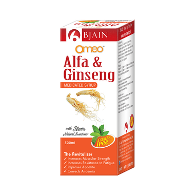 Bjain Omeo Alfa & Ginseng Sugar Free Syrup