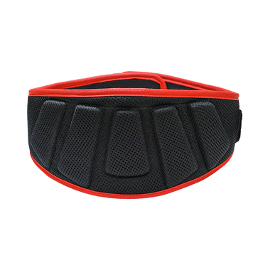 MuscleXP Gym Nylon Padded Weightlifting Belt Black XL