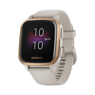 Garmin Venu Square Music GPS Smartwatch Light Sand With Rose Gold