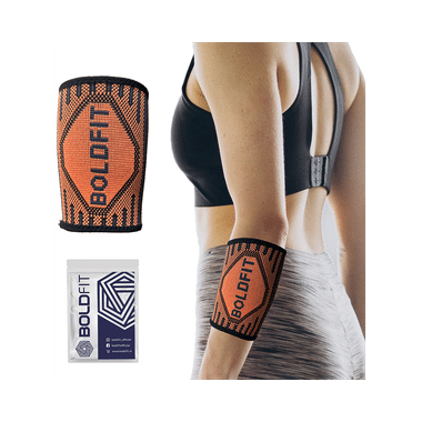 Boldfit Sleeves Support Wrist Band Orange Small