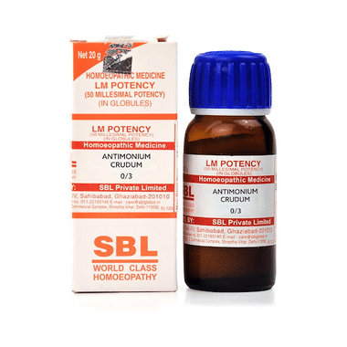 SBL Antimonium Crudum 0/3 LM