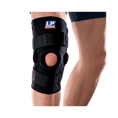 LP 710 Hinged Knee Support Single XL Black