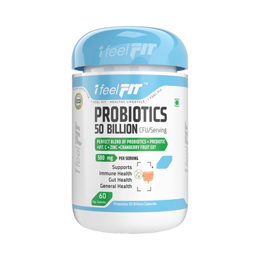 iFeelFIT Probiotics 50 Billion CFU/ Serving Veg Capsule