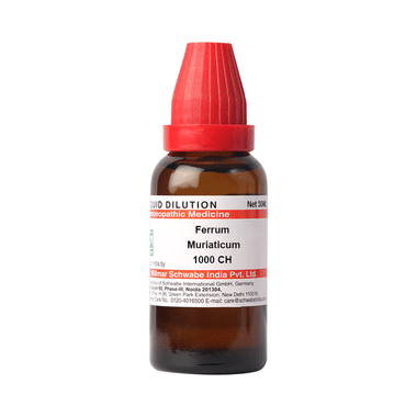 Dr Willmar Schwabe India Ferrum Muriaticum Dilution 1000 CH