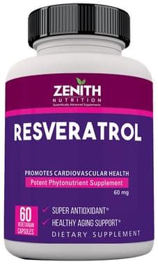 Zenith Nutrition Resveratrol 60mg Capsule