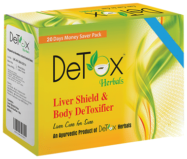 Detox Herbal Liver Shield & Body DeToxifier 20 Days Money Saver Pack