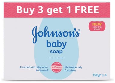 Johnson's Baby Soap (150gm Each) Buy 3 Get 1 Free