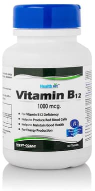 HealthVit Vitamin B12 1000mcg Tablet HealthVit Vitamin B12 1000mcg Tablet