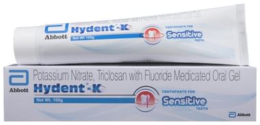 Hydent-K Medicated Oral Gel with Fluoride | Toothpaste for Sensitive Teeth