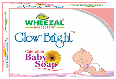 Wheezal Glow Bright Calendula Baby Soap Buy packet of 75.0 gm