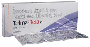 Telma-Beta 50 Tablet ER Telma-Beta 50 Tablet ER