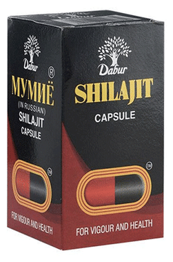 Dabur Shilajit Ayurvedic Capsules | For Immunity, Vigour, Strength, Stamina & Power Capsule