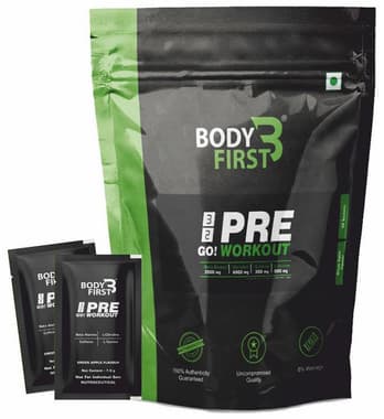 Body First 32 Go Pre Workout Sachet (7.5gm Each) Green Apple Body First 32 Go Pre Workout Sachet (7.5gm Each) Green Apple