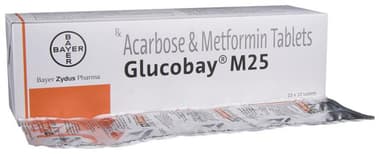 Glucobay M 25 Tablet