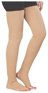 Comprezon Classic Varicose Vein Stockings Class 2 Mid Thigh (1 Pair) Large  Beige: Buy box of 1.0 Pair of Stockings at best price in India