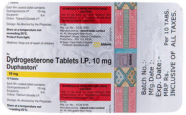 Duphaston 10mg Tablet