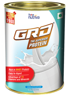 GRD Whey Protein with Vitamins & Minerals | Flavour Vanilla Powder