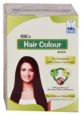 SBL Hair Colour 12 Sachets Black: Buy box of 192 gm Powder at best price in  India | 1mg