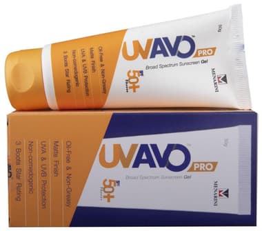 U.V. Avo Sunscreen SPF 50+ PA++++ | Oil-Free, Non-Greasy & Matte Finish Gel U.V. Avo Sunscreen SPF 50+ PA++++ | Oil-Free, Non-Greasy & Matte Finish Gel