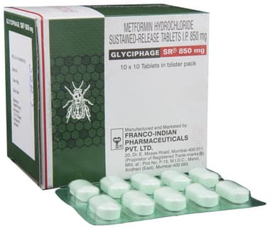 Glyciphage SR 850mg Tablet Glyciphage SR 850mg Tablet
