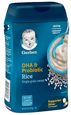 Gerber Rice Cereal with DHA & Probiotic Gerber Rice Cereal with DHA & Probiotic