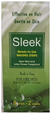 Sleek Ready-To-Use Waxing Strips (8 Strips & 2 Wipes) Dry Skin Sleek Ready-To-Use Waxing Strips (8 Strips & 2 Wipes) Dry Skin