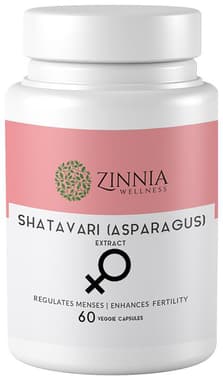 Zinnia Wellness Shatavari (Asparagus) Extract Veggie Capsule