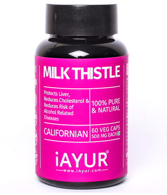 iAYUR Milk Thistle Extract 500mg Veg Capsule