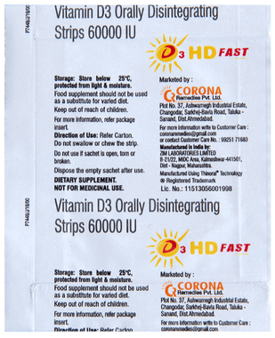 D3 HD Fast Disintegrating Strip