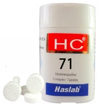Haslab HC 71 Homoeomycin Complex Tablet Haslab HC 71 Homoeomycin Complex Tablet