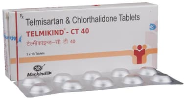 Telmikind-CT 40 Tablet