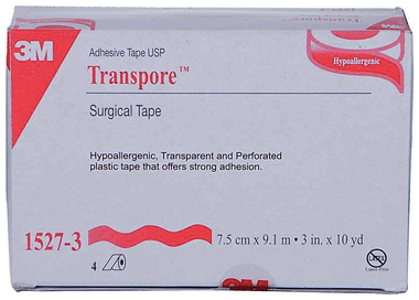 6 Rolls Clear Surgical Tape 3M 1527-1 Transpore 1 inch x 10 Yards