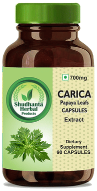 Shudhanta Herbal Carica Papaya Leaf 700mg Capsule