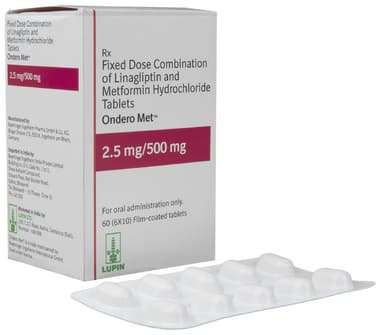 Ondero Met 2.5mg/500mg Tablet
