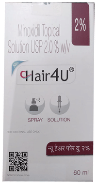 Buy Hair 4U 10 Topical Solution 60 ml Pack of 2 from LifeLine Medicos  Online at desertcartINDIA