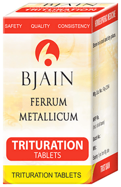 Bjain Ferrum Metallicum Trituration Tablet 3X Bjain Ferrum Metallicum Trituration Tablet 3X