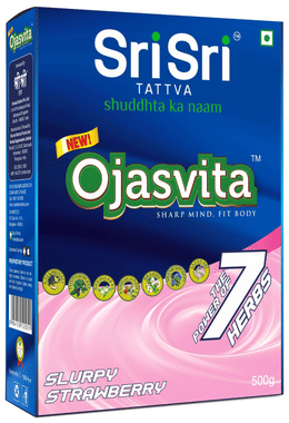 Sri Sri Tattva Ojasvita | For Strength, Stamina, Immunity & Brain Health | Flavour Strawberry Sri Sri Tattva Ojasvita | For Strength, Stamina, Immunity & Brain Health | Flavour Strawberry