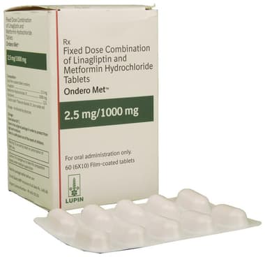 Ondero Met 2.5mg/1000mg Tablet
