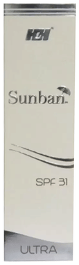 Sunban Ultra Gel Sunscreen | SPF 31 for UVA & UVB Protection