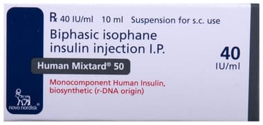 Human Mixtard 50 Injection 40IU/ml