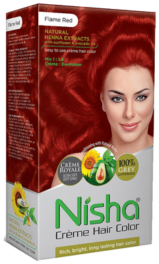 Nisha Creme Hair Color Copper Red: Buy box of 120 gm Cream at best price in India | 1mg Nisha Creme Hair Color Copper Red: Buy box of 120 gm Cream at best price in India | 1mg