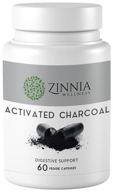 Zinnia Wellness Activated Charcoal Veggie Capsule Zinnia Wellness Activated Charcoal Veggie Capsule