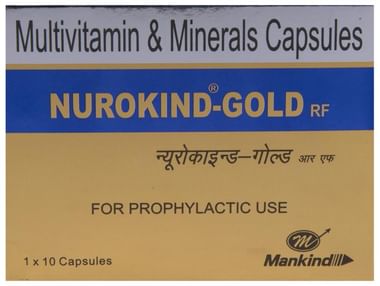 Nurokind -Gold RF Multivitamin & Mineral Capsule | Promotes Overall Health | Bone, Joint & Muscle Care