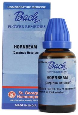 bark Confession virtue St. George's Bach Flower Hornbeam 6 CH: Buy bottle of 30 ml Dilution at  best price in India | 1mg