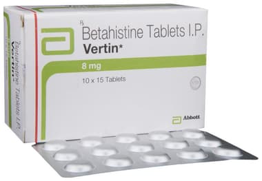 Vertin 8mg Tablet