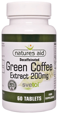 Natures Aid Decaffeinated Green Coffee Extract Svetol 200mg Tablet Natures Aid Decaffeinated Green Coffee Extract Svetol 200mg Tablet