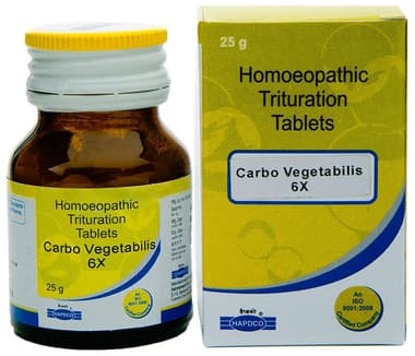 Hapdco Carbo Vegetabilis Trituration Tablet 6X Hapdco Carbo Vegetabilis Trituration Tablet 6X