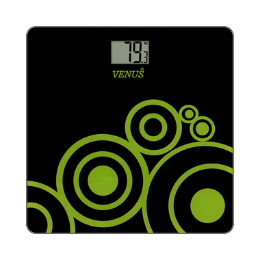 Venus Prime Lightweight ABS Digital/LCD Personal Health Body Weight Weighing Scale Black Glass
