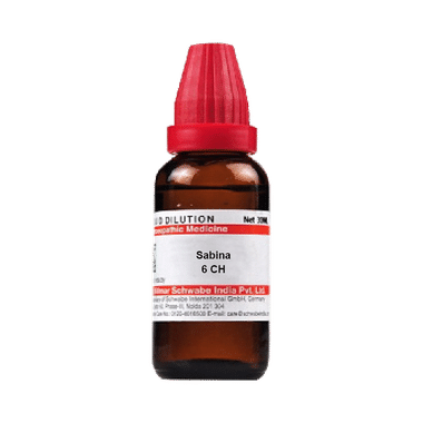 Dr Willmar Schwabe India Sabina Dilution 6 CH