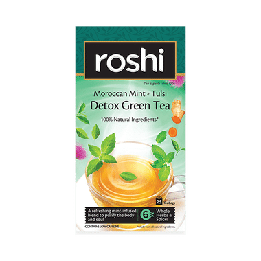 Roshi Moroccan Mint-Tulsi Detox Green Teabag (1.7gm Each)